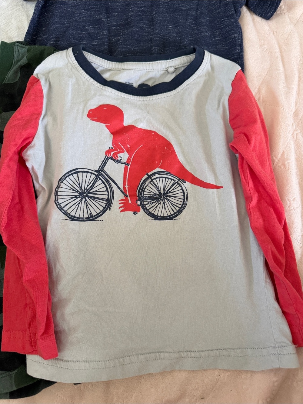 Cat & Jack Boys' Mixed Long Sleeve & Tank Tops - Navy, Gray, Green, Red size 3T - Picture 2 of 8